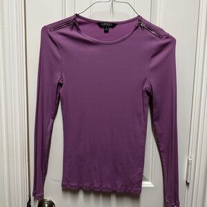 Purple Long Sleeve Ralph LaurenTop